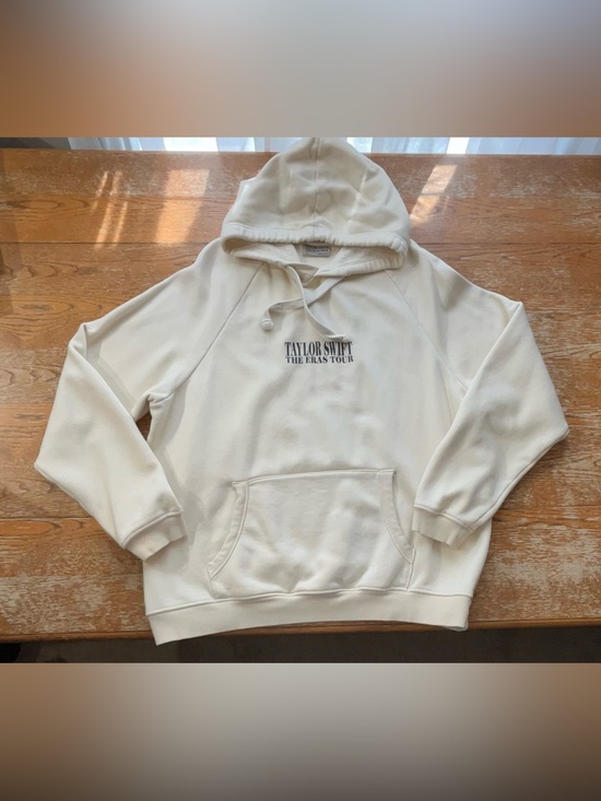 Taylor Swift Tops - Taylor Swift Eras Tour Official Merch Cream Beige Hoodie Sweatshirt Size Large